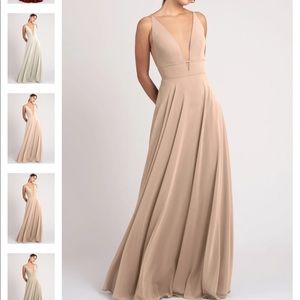 Jenny Yoo Bridesmaid Dress Hollis desert rose size 2